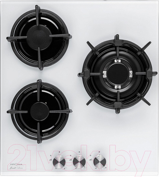 Изображение товара Комплект встраиваемой техники Krona Breve 45 BL + Fiero 45 WH