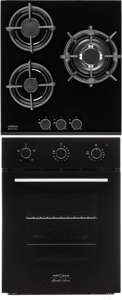 Изображение товара Комплект встраиваемой техники Krona Breve 45 BL + Fiero 45 BL