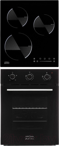 Изображение товара Комплект встраиваемой техники Krona Breve 45 BL + Ombra 45 BL