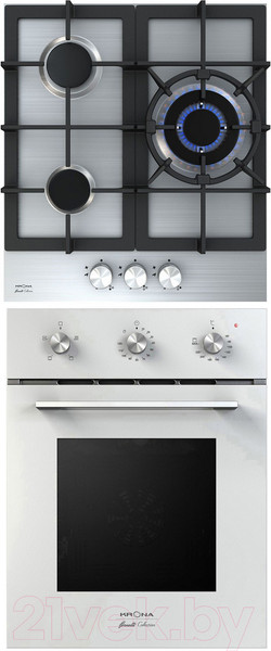 Изображение товара Комплект встраиваемой техники Krona Breve 45 WH + Tordo 45 IX
