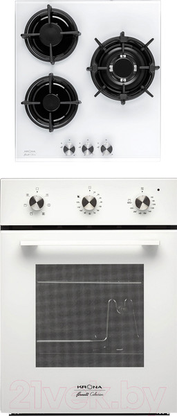 Изображение товара Комплект встраиваемой техники Krona Corrente 45 WH + Fiearo 45 WH