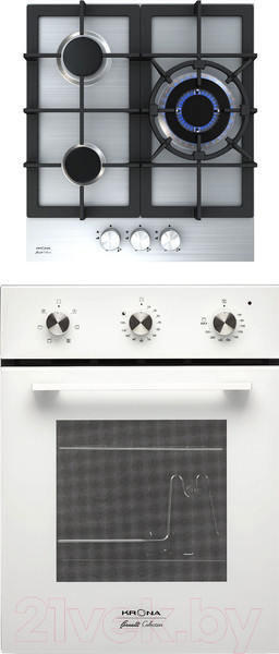 Изображение товара Комплект встраиваемой техники Krona Corrente 45 WH + Tordo 45 IX