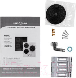 Изображение товара Комплект встраиваемой техники Krona Sonata 45 WH + Fiero 45 BL