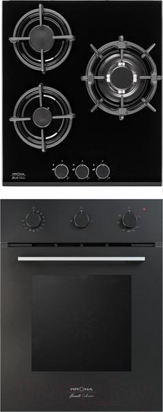 Изображение товара Комплект встраиваемой техники Krona Stretto 45 BL + Fiero 45 BL