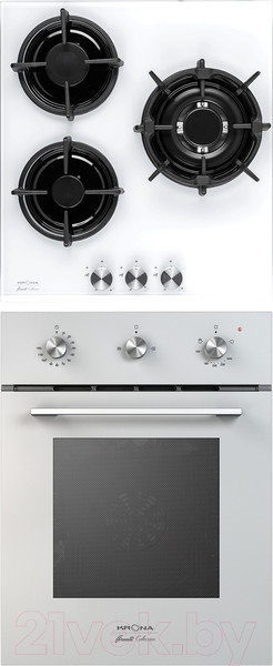 Изображение товара Комплект встраиваемой техники Krona Stretto 45 WH + Fiero 45 WH