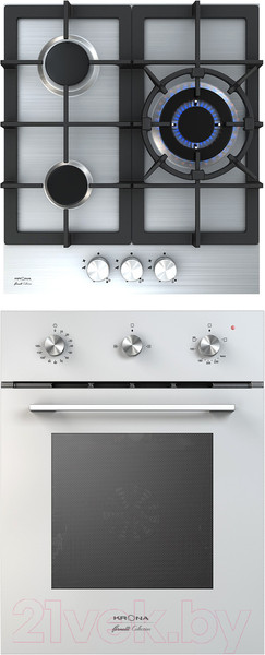 Изображение товара Комплект встраиваемой техники Krona Stretto 45 WH + Tordo 45 IX