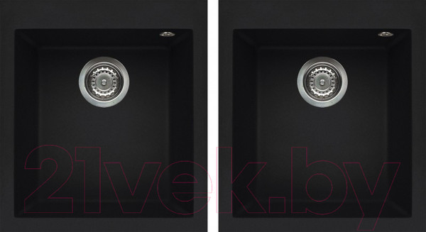 Изображение товара Мойка кухонная Elleci Quadra 200 Black K86 / LKQ20086