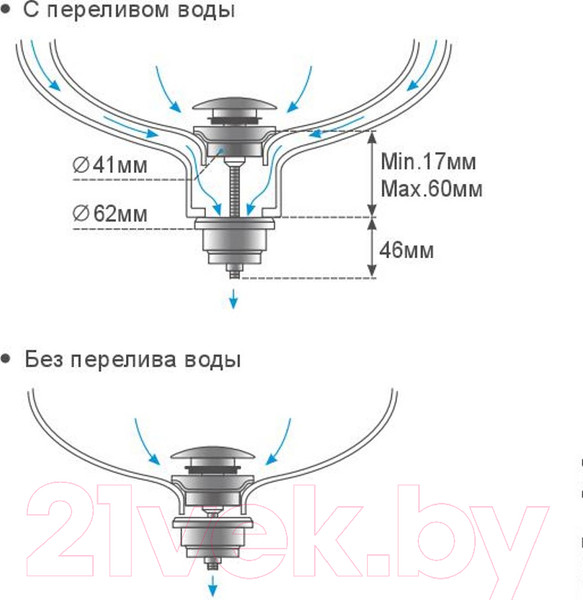 Изображение товара Донный клапан Tim BAR0502B
