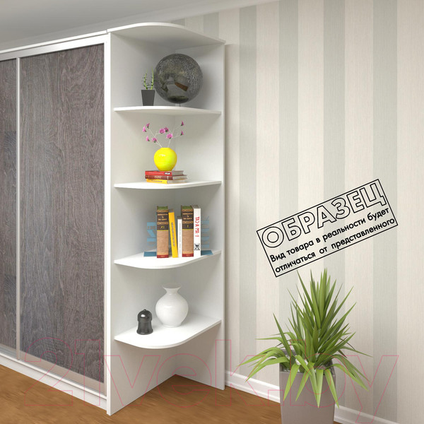 Изображение товара Угловое окончание для шкафа Кортекс-мебель Сенатор КМ32 (дуб сонома)