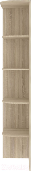 Изображение товара Угловое окончание для шкафа Кортекс-мебель Сенатор КМ32 (дуб сонома)