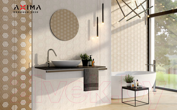 Изображение товара Плитка Axima Рона (250x500, светло-бежевый)