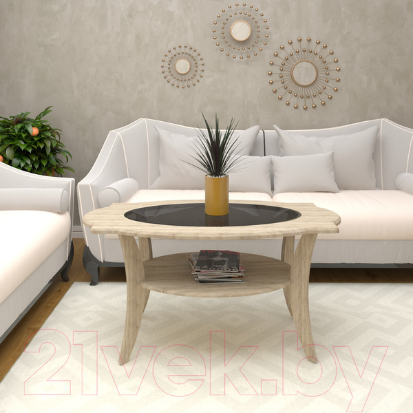 Изображение товара Журнальный столик Кортекс-мебель Лотос-8 (дуб сонома)