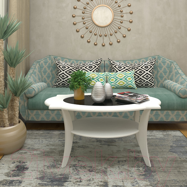 Изображение товара Журнальный столик Кортекс-мебель Лотос-8 (ясень белый)