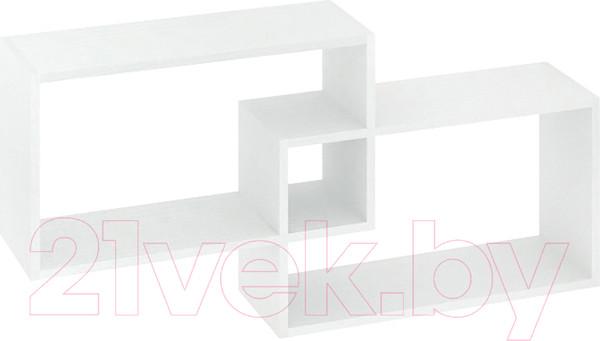 Изображение товара Полка-ячейка Кортекс-мебель КМ 24 (белый)