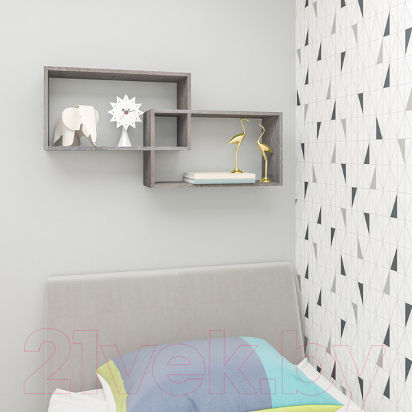 Изображение товара Полка-ячейка Кортекс-мебель КМ 24 (берёза)