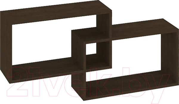 Изображение товара Полка-ячейка Кортекс-мебель КМ 24 (венге)