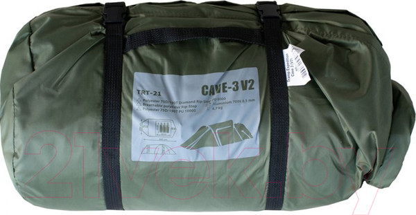 Изображение товара Палатка Tramp Cave 3 V2 / TRT-21g (зеленый)