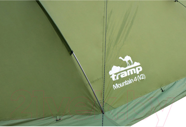 Изображение товара Палатка Tramp Mountain 4 V2 / TRT-24g (зеленый)