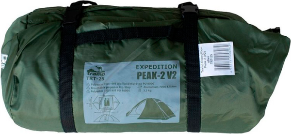 Изображение товара Палатка Tramp Peak 2 V2 / TRT-25g (зеленый)