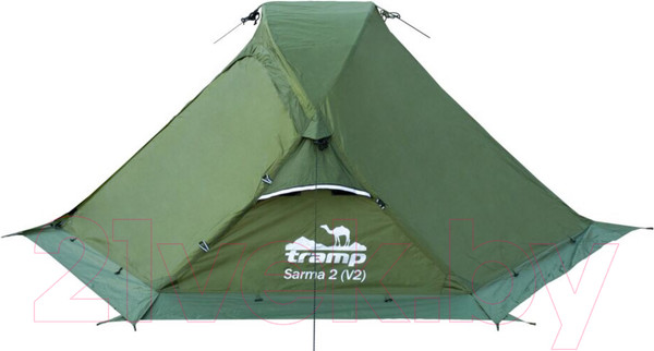 Изображение товара Палатка Tramp Sarma 2 V2 / TRT-30g (зеленый)