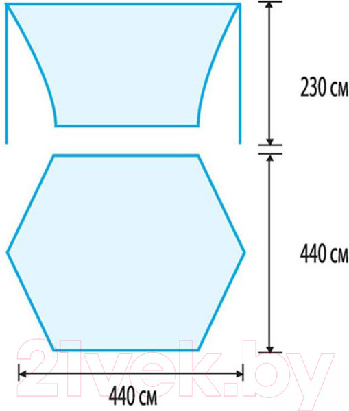 Изображение товара Туристический шатер Tramp Lite Tent / TLT-036 (синий)