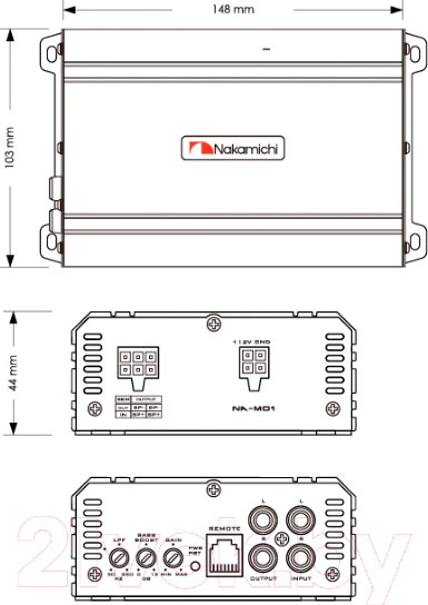 Изображение товара Автомобильный усилитель Nakamichi NA-MD1