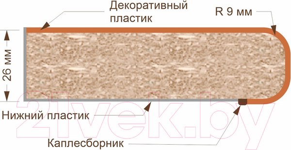 Изображение товара Кухонный гарнитур Кортекс-мебель Корнелия Экстра 1.2м (белый/береза/королевский опал)