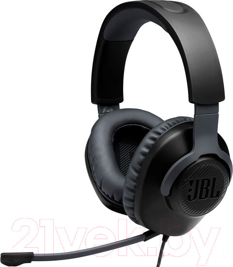 Изображение товара Наушники-гарнитура JBL Quantum 100 / QUANTUM100BLK (черный)