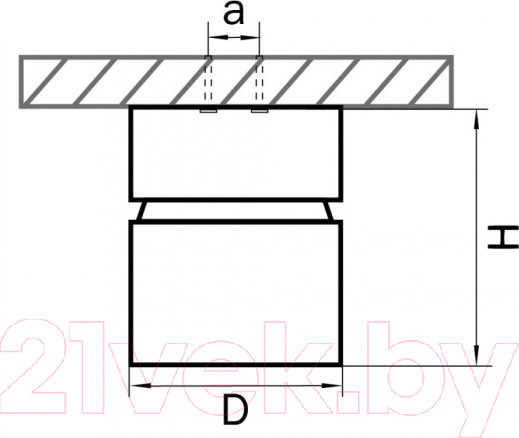 Изображение товара Точечный светильник Lightstar Forte Muro 213816