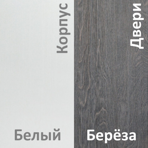 Изображение товара Шкаф-купе Кортекс-мебель Сенатор ШК10 Классика (белый/береза)