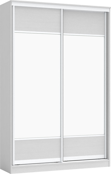 Изображение товара Шкаф-купе Кортекс-мебель Сенатор ШК10-45 Геометрия с зеркалом (белый)