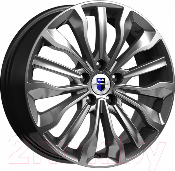 Изображение товара Литой диск K&K Атакама КС756 17x6.5" 5x114.3мм DIA 66.1мм ET 50мм Дарк платинум