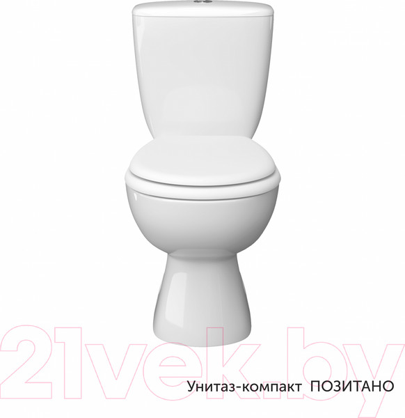 Изображение товара Унитаз напольный Керамин Позитано Инкоер (с полипропиленовым сиденьем)