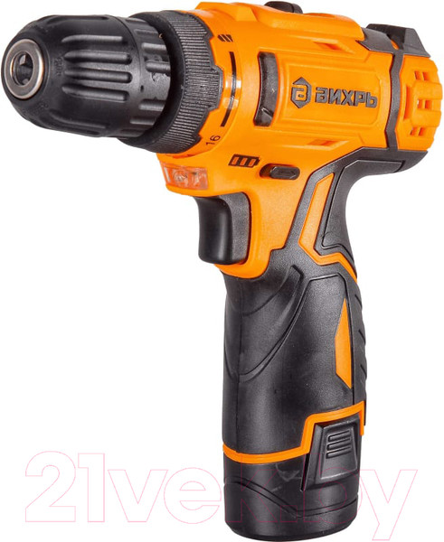 Изображение товара Аккумуляторная дрель-шуруповерт Вихрь ДА-12Л-2КА (72/14/26)