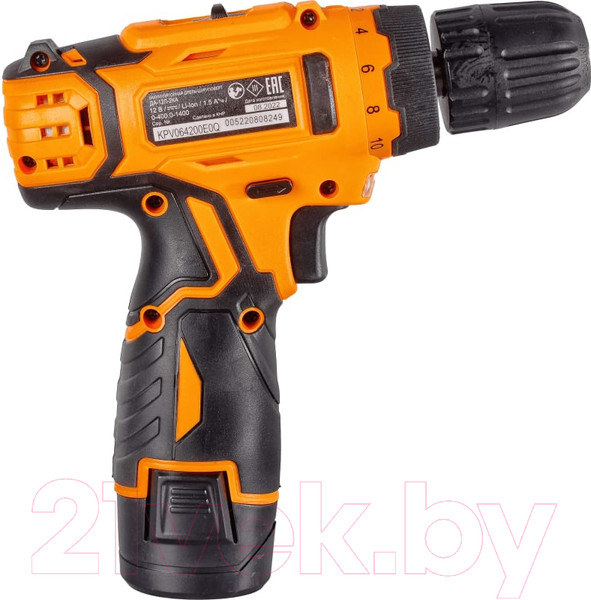 Изображение товара Аккумуляторная дрель-шуруповерт Вихрь ДА-12Л-2КА (72/14/26)