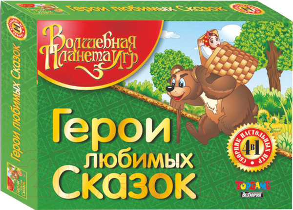 Изображение товара Настольная игра Topgame Герои любимых сказок 4 в 1 / 01581