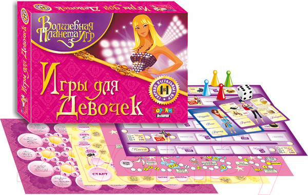 Изображение товара Набор игр Topgame Игры для девочек 4 в 1 / 01577
