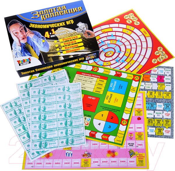 Изображение товара Набор игр Topgame Золотая коллекция экономических игр 4 в 1 / 01582
