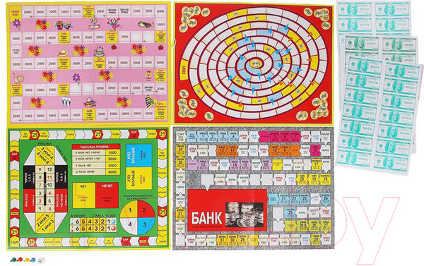 Изображение товара Набор игр Topgame Золотая коллекция экономических игр 4 в 1 / 01582