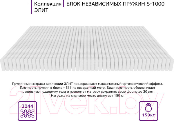 Изображение товара Детский матрас EOS Элит 4/5 80x160 (премиум Silver)