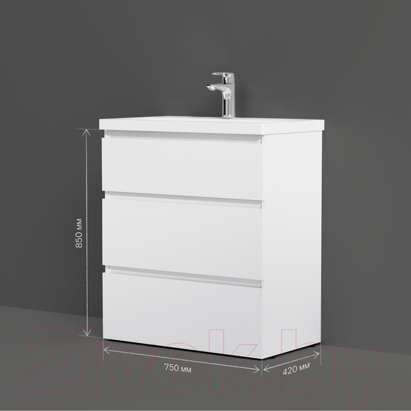 Изображение товара Тумба под умывальник AM.PM Gem M91FSX0752WG