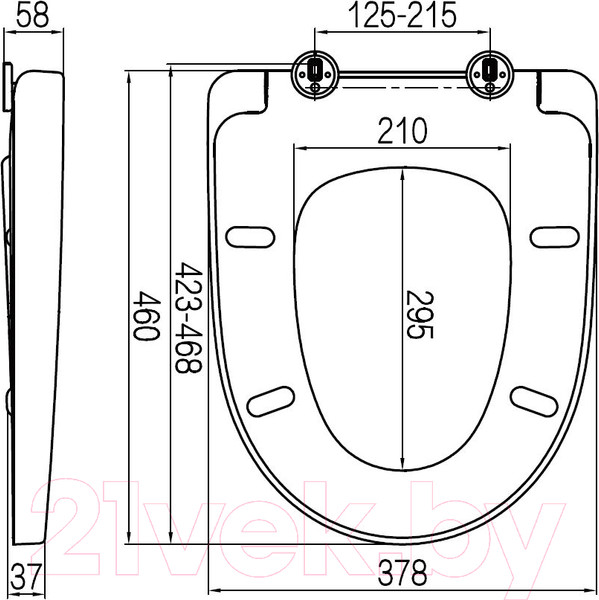 Изображение товара Сиденье для унитаза AM.PM Awe C117852WH