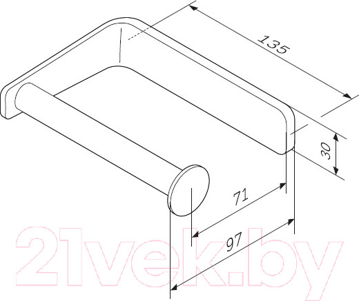 Изображение товара Держатель для туалетной бумаги AM.PM Inspire A50A34100