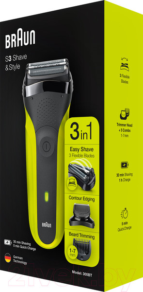 Изображение товара Электробритва Braun Series 3 300BT Shave & Style