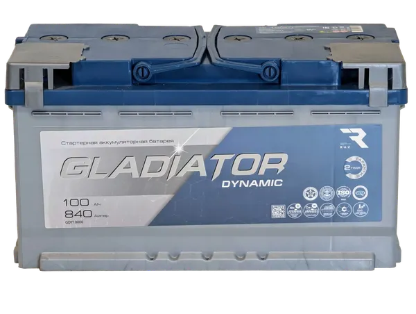 Изображение товара Автомобильный аккумулятор Gladiator Dynamic R+ (100 А/ч)