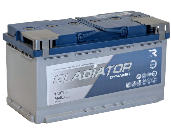Изображение товара Автомобильный аккумулятор Gladiator Dynamic R+ (100 А/ч)