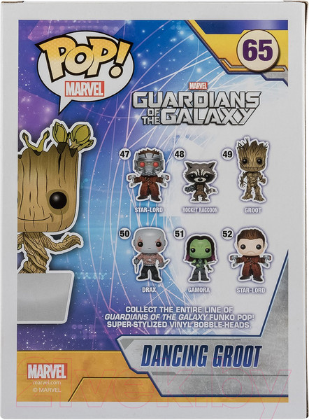 Изображение товара Фигурка коллекционная Funko POP! Bobble Guardians of the Galaxy Dancing Groot 5104 / Fun28