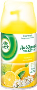 Изображение товара Сменный блок для освежителя воздуха Air Wick Fresh Matic Лимон и женьшень (250мл)