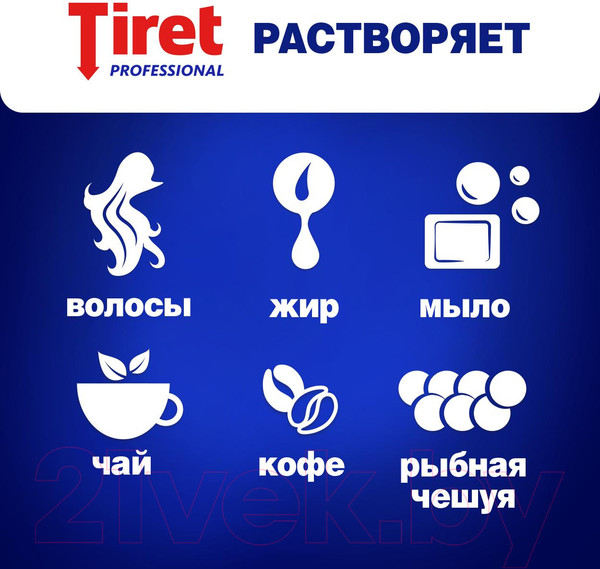Изображение товара Средство для устранения засоров Tiret Professional (1л)
