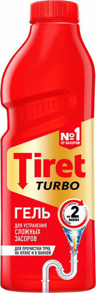 Изображение товара Средство для устранения засоров Tiret Turbo (1л)